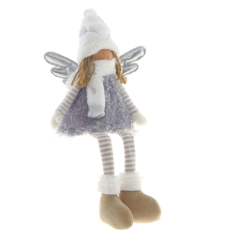 REMECO COLLECTION Игрушка набивная 755059 Фея серый/серебро 16х7х35см 