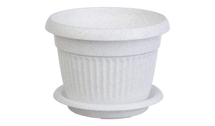 Кашпо  Ливия  М3019  2,8л  d.20  мрамор  П9017