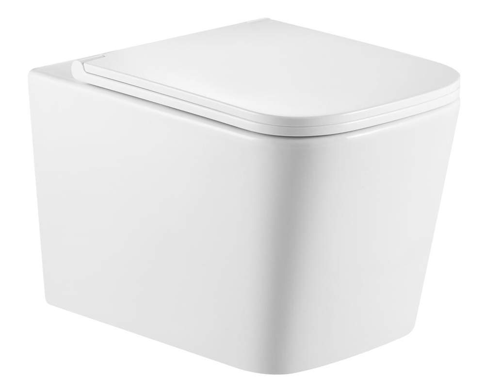 Унитаз CHERUTTI Rimless подвесной с сиденьем дюропласт белый RD-2303