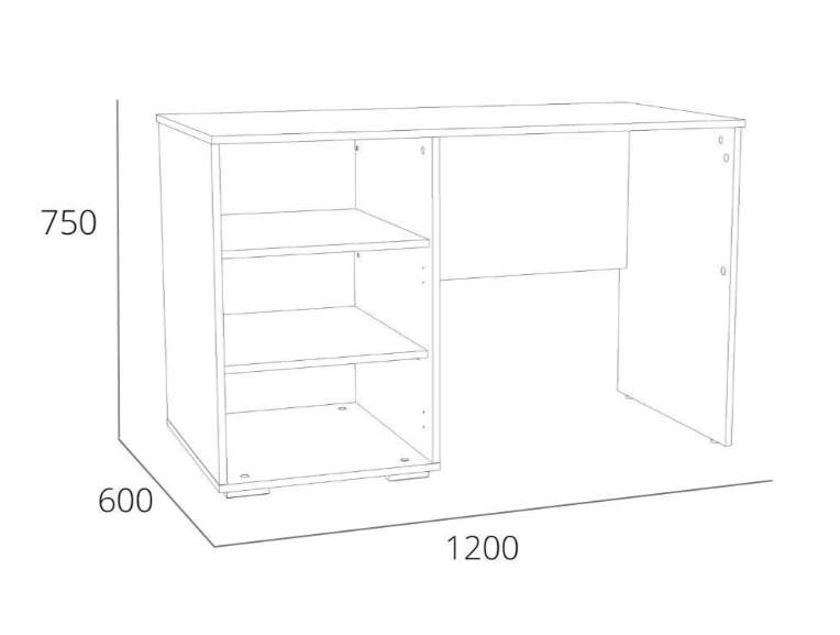 Элиот НМ 041.68 Стол письменный Маренго, баунти песочный