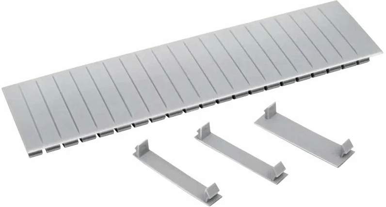 Заглушка 12 мод. серая  YZM10-12