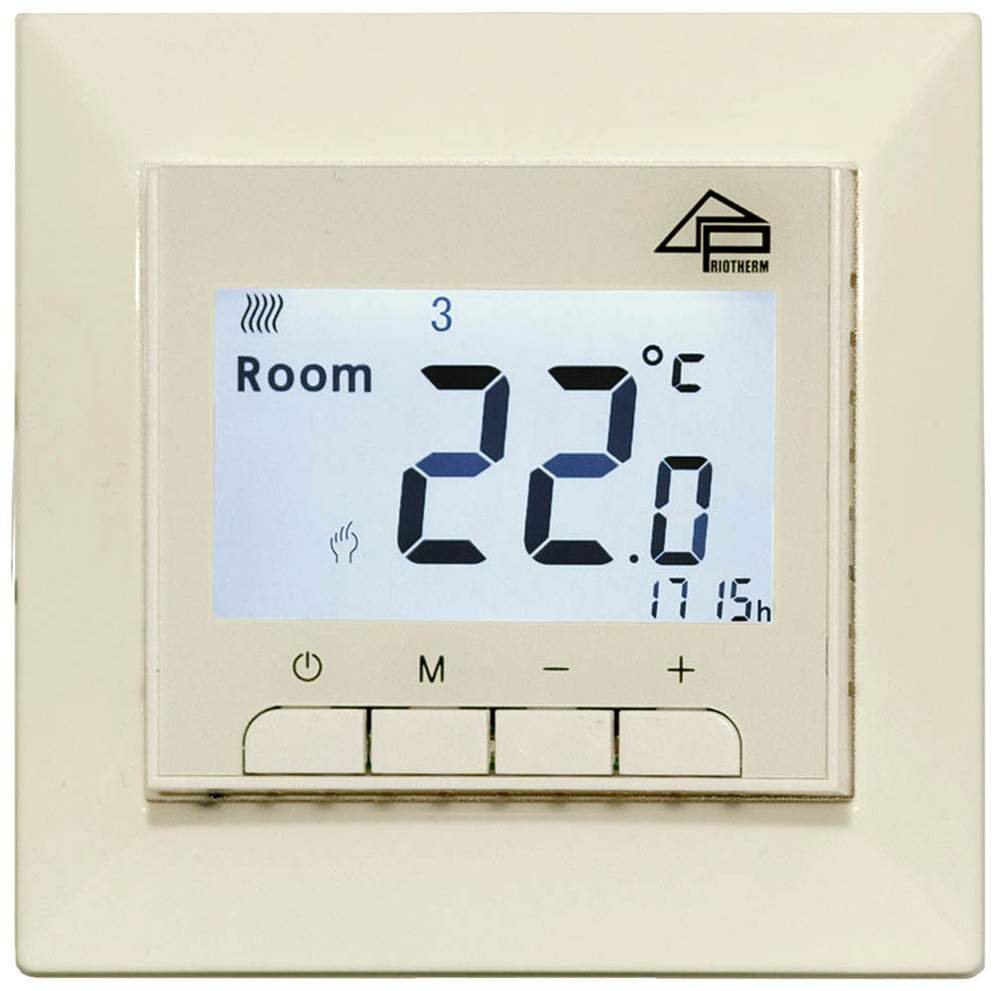 Термостат прогр. Valena GM-119  сл. кость  датчик пола/возд.3,6кВт 16А  537086