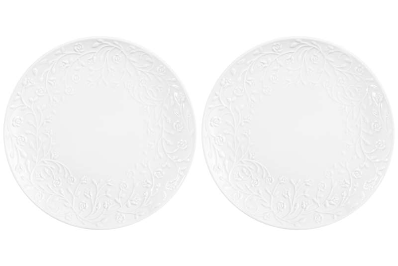 ELAN GALLERY Веточки-цветочки Тарелка 630091 десертная 17,5см  