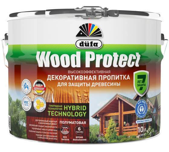 Пропитка <b>DUFA</b> Wood Protect д/защ. древ. тик 9л