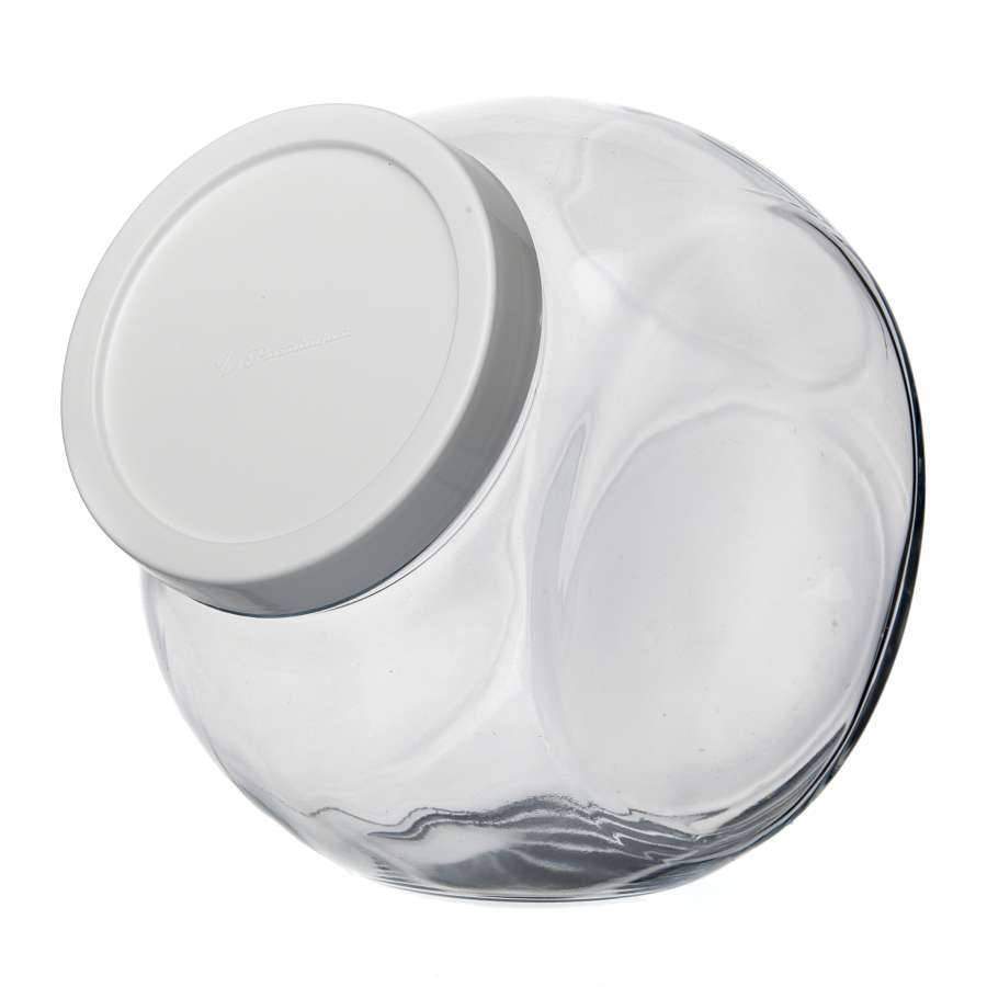 PASABAHCE Банка 43994 Белла д/сыпучих 2140мл белая крышка