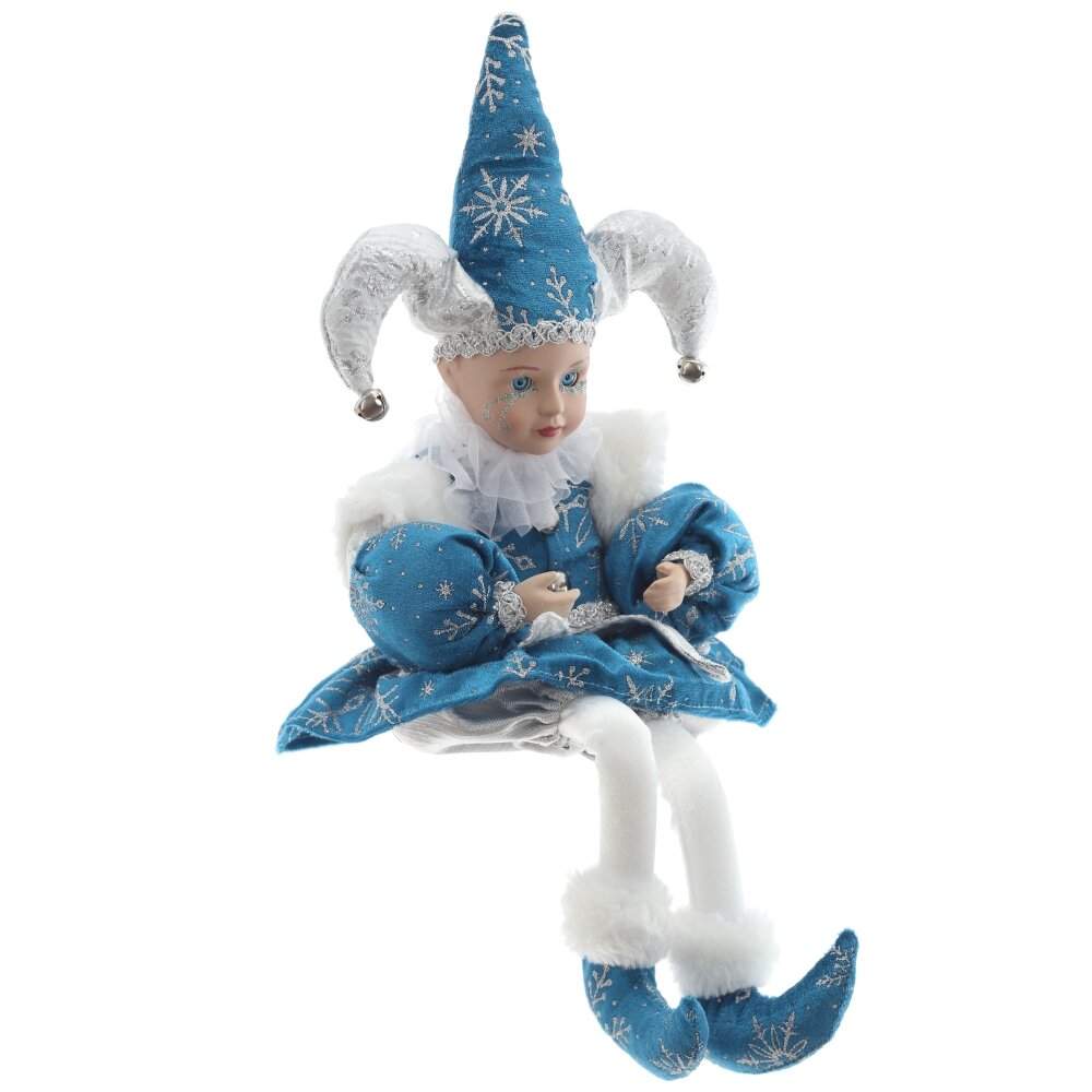 REMECO COLLECTION Игрушка набивная 822872 Клоун (музыка,движение) синий/серебро 19х12х30/50см 