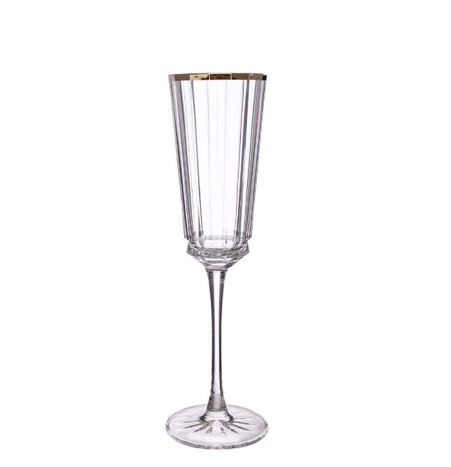 CRISTAL D'ARQUES Macassar Gold Набор бокалов 170мл д/шампанского 6шт 65348