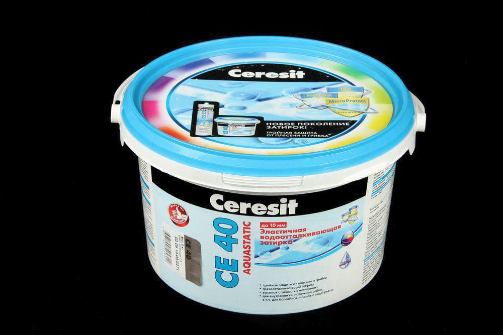 Затирка Ceresit CE A 40 эл. вод. пр/гриб. 2кг т.синий  1297277