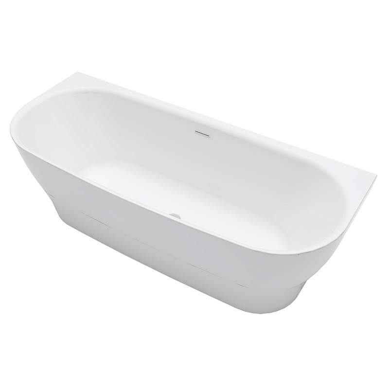 Ванна OLEAN акрил. пристен. 1700х750х580мм в к-те с сифоном и метал.рамой  OLE17075