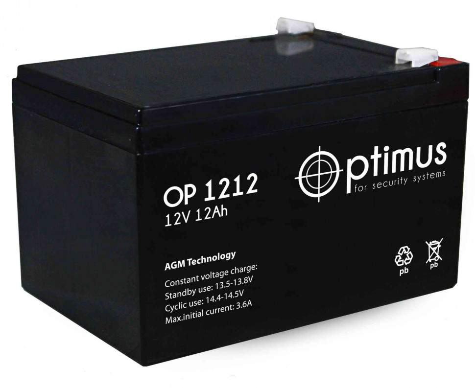Аккумулятор OPTIMUS  12-12  12v 12Ah