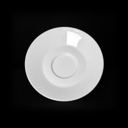 CORONE White Блюдце фк072 круглое 123мм к чашке фк086 (128)