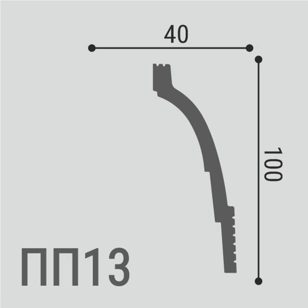 Карниз XPS POLYMER ПП 13 100*40/15