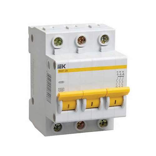 Авт.вык-ль ИЭК ВА47-29  3Р 10А  4,5кА  MVA20-3-010-C  13440