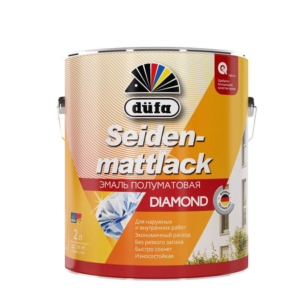 Эмаль <b>Dufa</b> Seidenmattlack Полуматовая База 3  2,0л