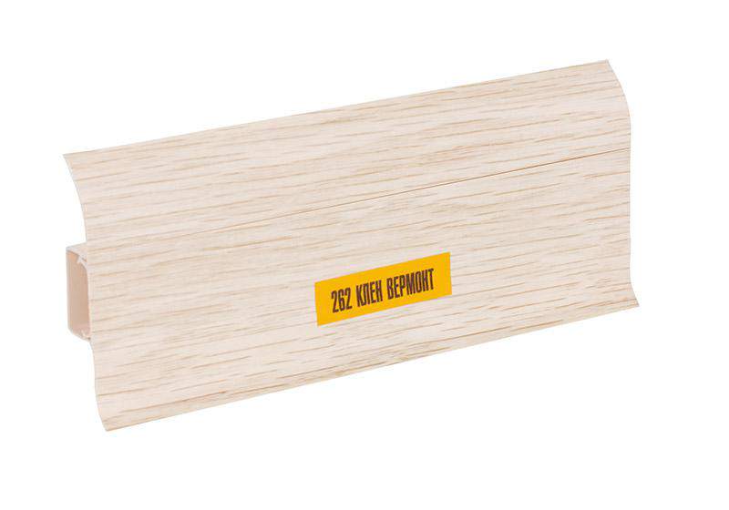 262 Плинтус н/п Идеал Комфорт, Клен вермонт, 55мм/2,5м