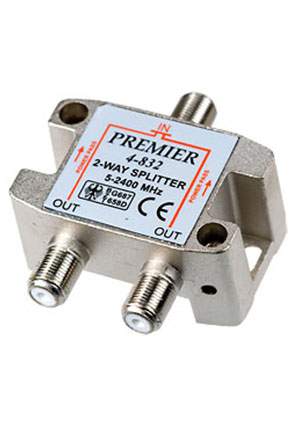 Разветвитель антенный на 2ТВ Спутник  Rexant 5-2500Мгц  05-6201