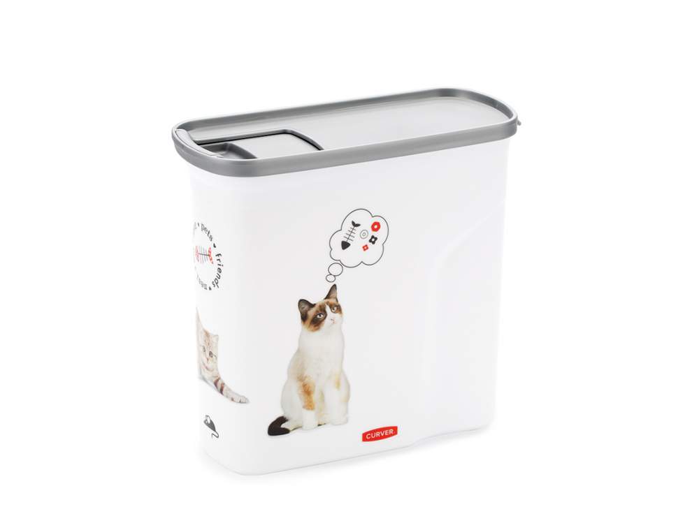 CURVER Контейнер 4346 Pet Life д/корма животных 1кг/2л Кошки 250х105х305мм 