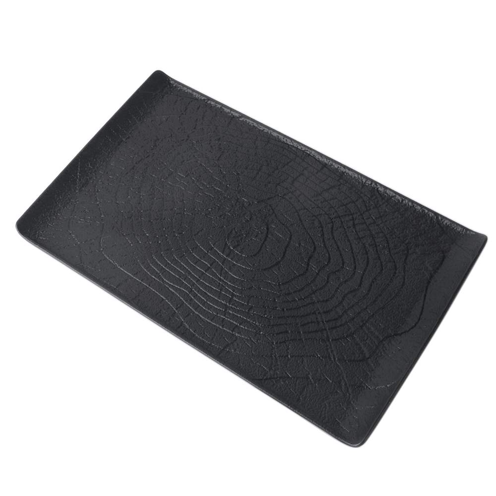 P.L. Proff Cuisine Black Raw Wood Блюдо д/подачи 81229871 прямоугольное 33,5х20,5см (12/2)