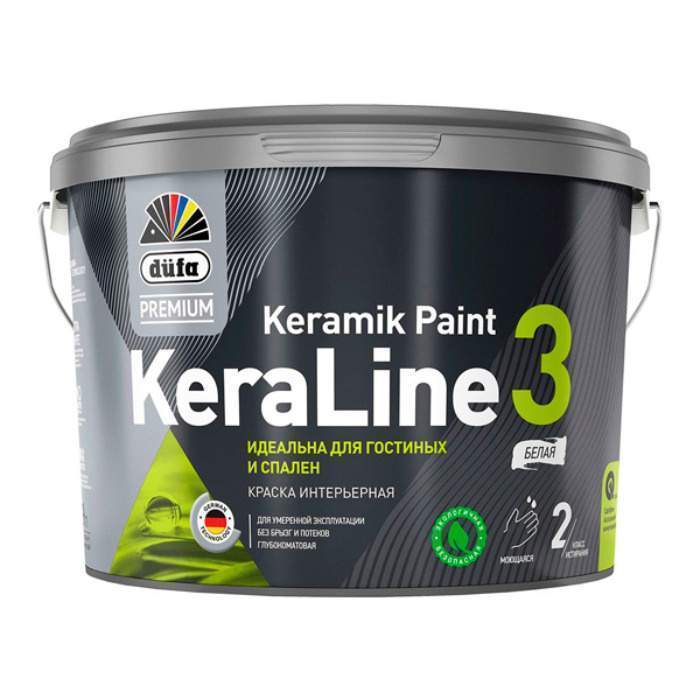 Краска <b>Dufa</b> Premium KeraLine Keramik Paint 3 д/стен и потолков база 3  2,5л