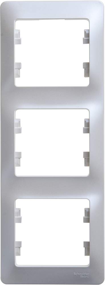 Рамка SE Glossa  Перламутр  3-м верт.  GSL000607