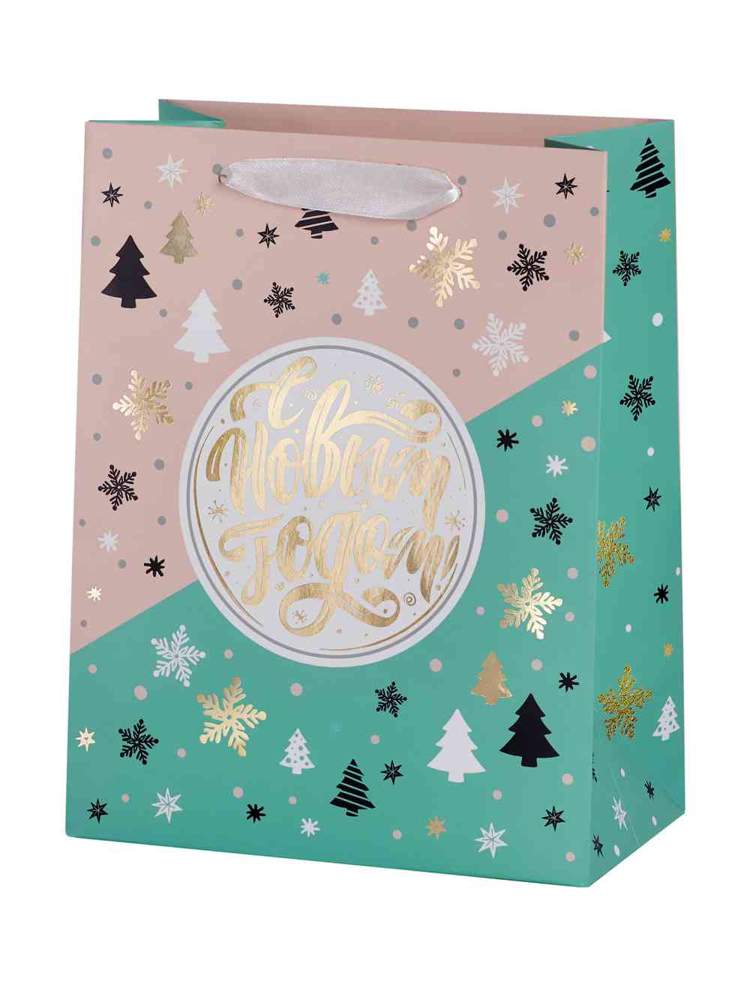 ФЕНИКС ПРЕЗЕНТ Пакет подарочный НГ 81839 С Новым Годом 17,8х22,9х9,8см