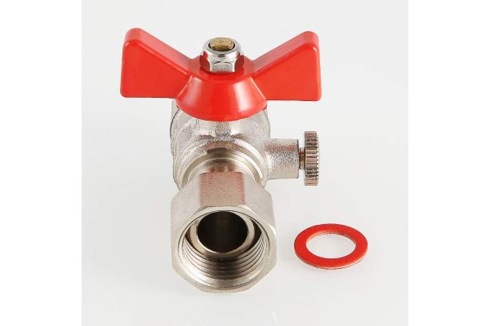 Кран шар. д/подключения манометра  1/2"вн-1/2"вн VT.807.N.0404