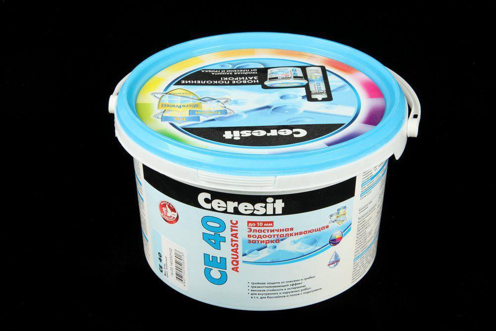 Затирка Ceresit CE A 40 эл. вод. пр/гриб. 2кг небес  1427836