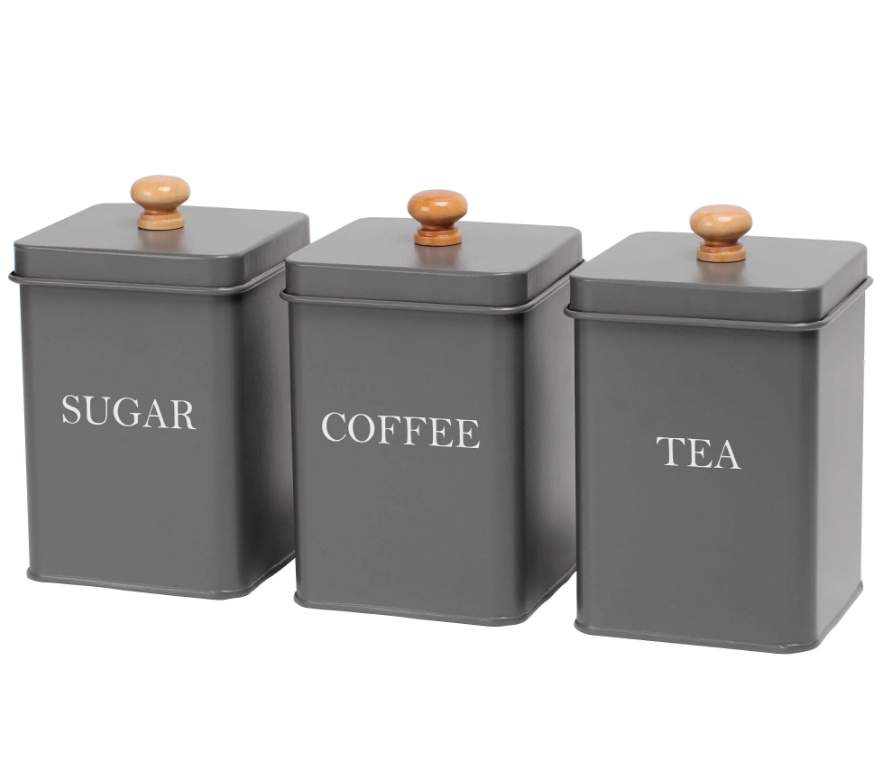 LENARDI Набор банок д/сыпучих 550-026 3штх1300мл металл