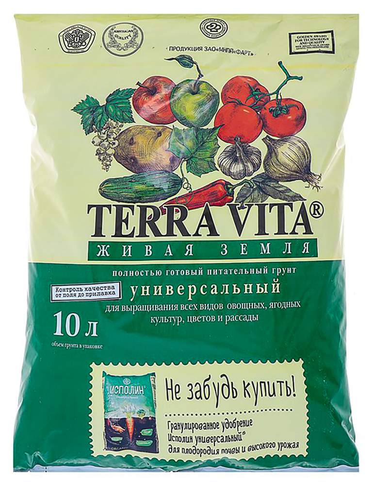 Фарт Грунт Живая земля унив. 10л  26004