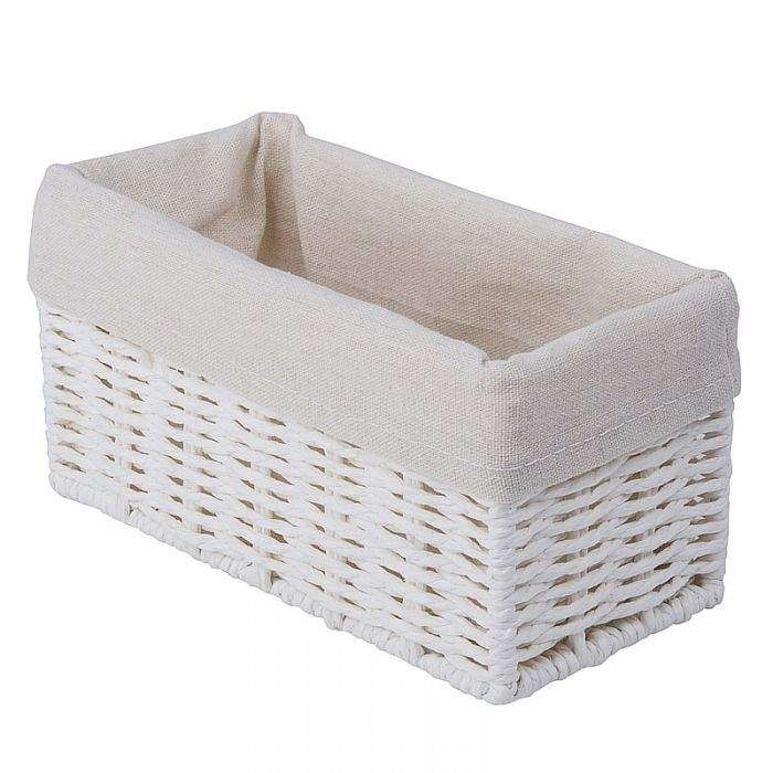 Корзина QR-P05 стеллажная Paper Д200 Ш100 В100 белый