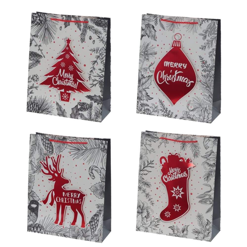 REMECO COLLECTION Пакет подарочный НГ 815511 31х12х40см 4в