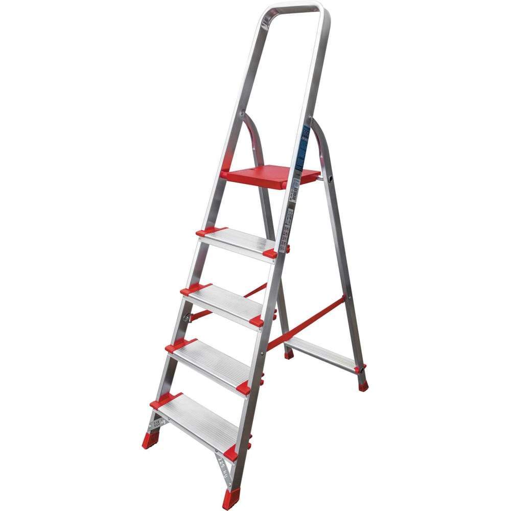 Стремянка  односторонняя алюминивая  NV3117 1x5 ступеней 3117105 107см