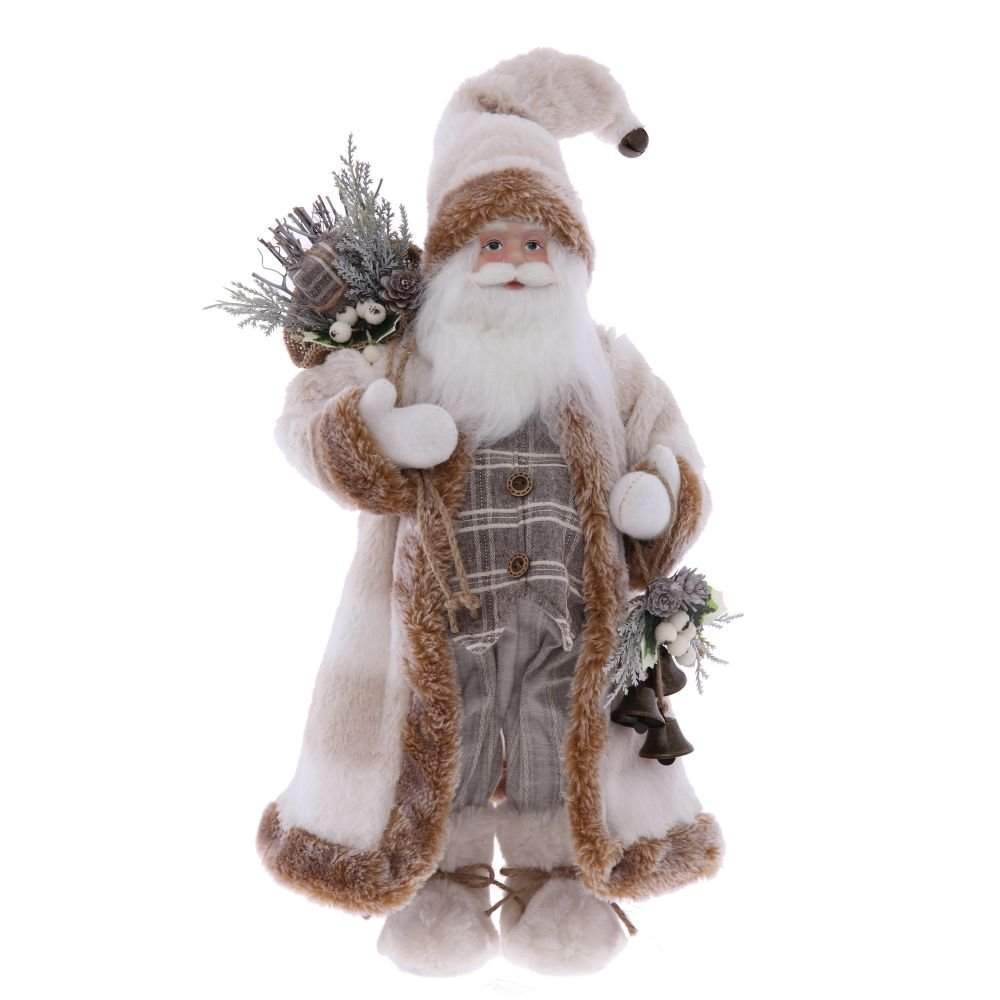 REMECO COLLECTION Дед Мороз 752786 бежевый/коричневый 23х15х45/60см 