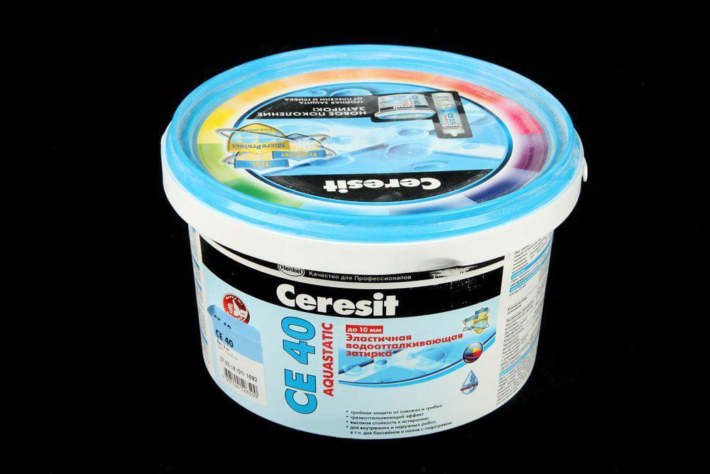 Затирка Ceresit CE A 40 эл. вод. пр/гриб. 2кг гол.  1297302