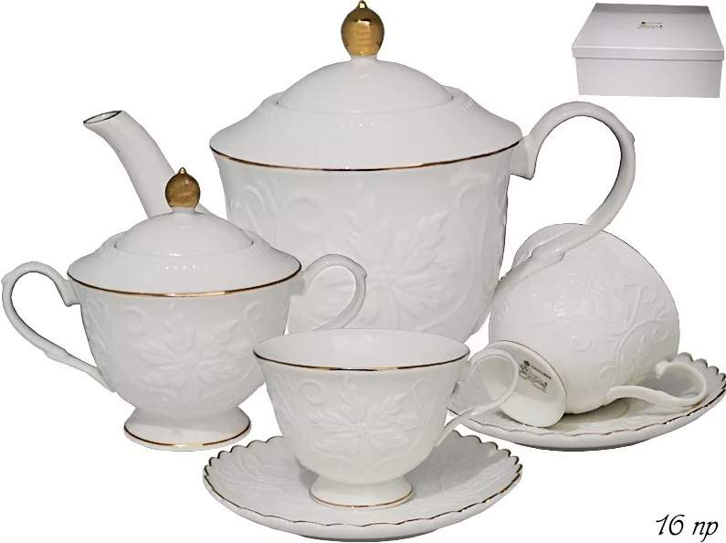 LENARDI Сервиз чайный 105-266 Снежана 16пр/6перс 240мл