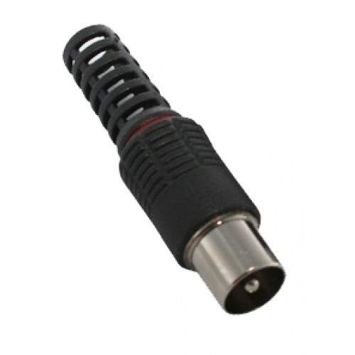 Штекер антенный без пайки черный Gold Rexant 05-2042-1  