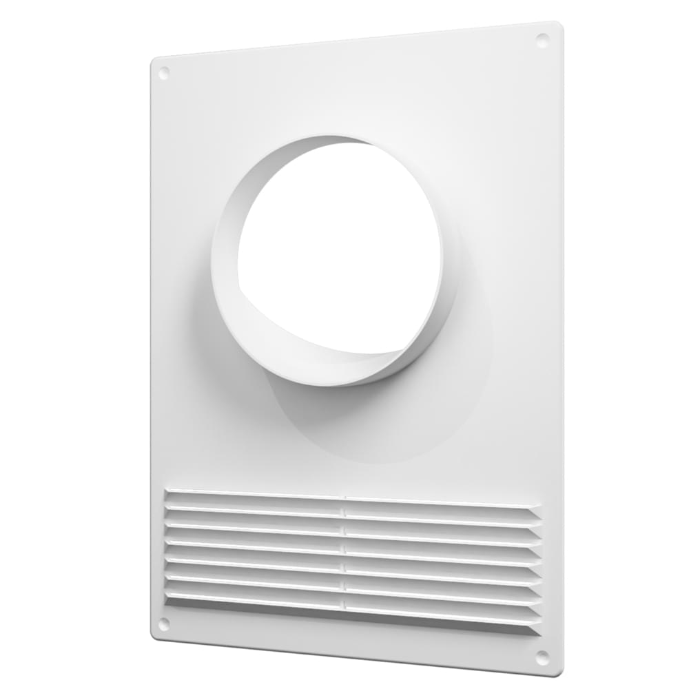 Площадка торцевая 125ПТПР  пласт. с реш. 180х250 фланец D125