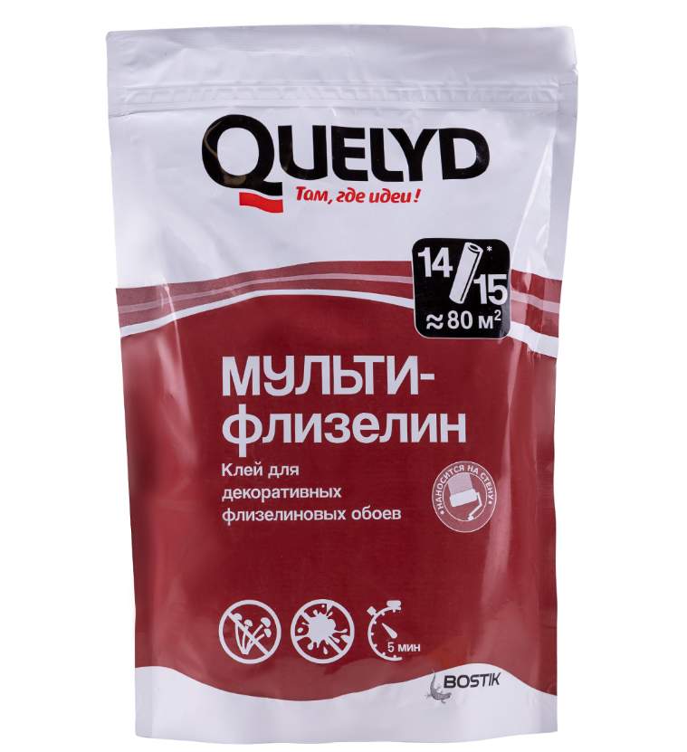 Клей  QUELYD обойный "Мульти- Флизелиновый" 450г