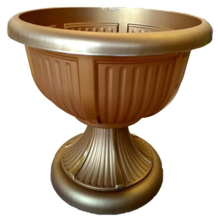 Вазон  Леон 31х29,5  6л  бронза  114003  УкрПласт