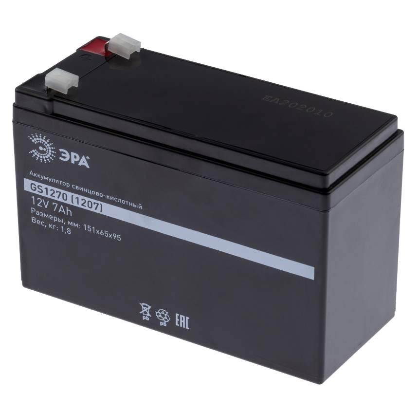 Элемент питания ЭРА Аккумулятор GS1270/1207 св-кисл. 12V 7 Б0050078