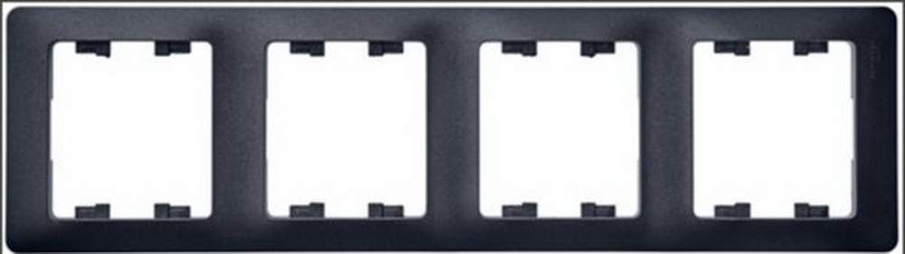 Рамка SE Glossa  Графит 4-м  горизонт. GSL001304