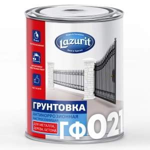 Грунт LAZURIT  ГФ-021 красно-коричневый 2кг  