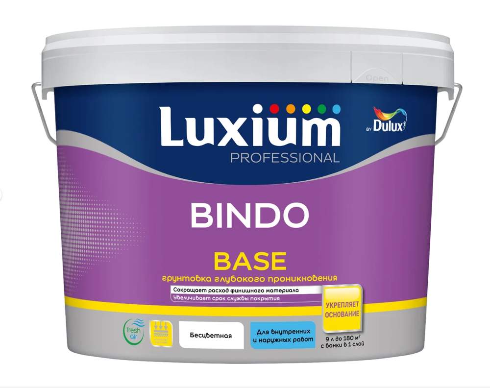 Грунт Dulux / Luxium универсал водно-дисперсионный Professional Bindo Base 9 л