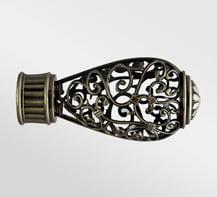 Наконечник DIY  28мм Хром глянец Кружево  28.01.48.200