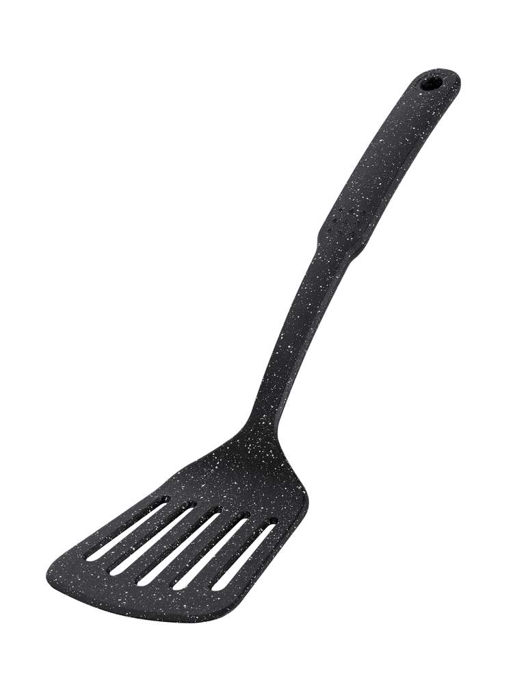 REGENT INOX Linea Punto Nero Лопатка 93-BK2C-2 кулинарная с прорезями 320х90х10 пластик