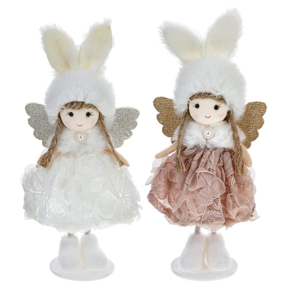 REMECO COLLECTION Фигурка 807449 Девочка-Ангел 8х6х19см 2 вида (текстиль/полимер)