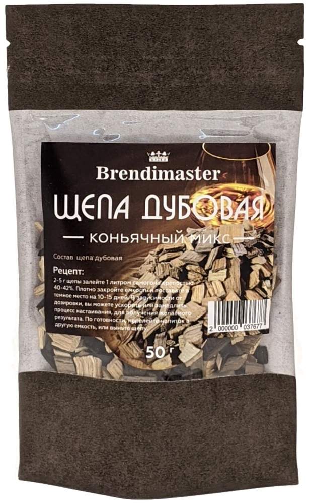 Щепа дубовая коньячный микс 50гр 01708