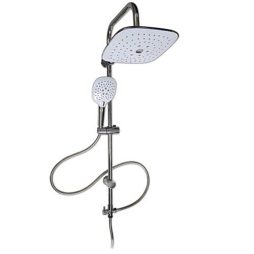 Стойка душ.Тропический душ с Белыми квадрат.лейками OSKAR 3017