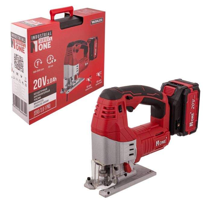 Лобзик  NUMBER ONE INDUSTRIAL JS90/3.0-1 PRO 20V 1х3Ah, бесщ.