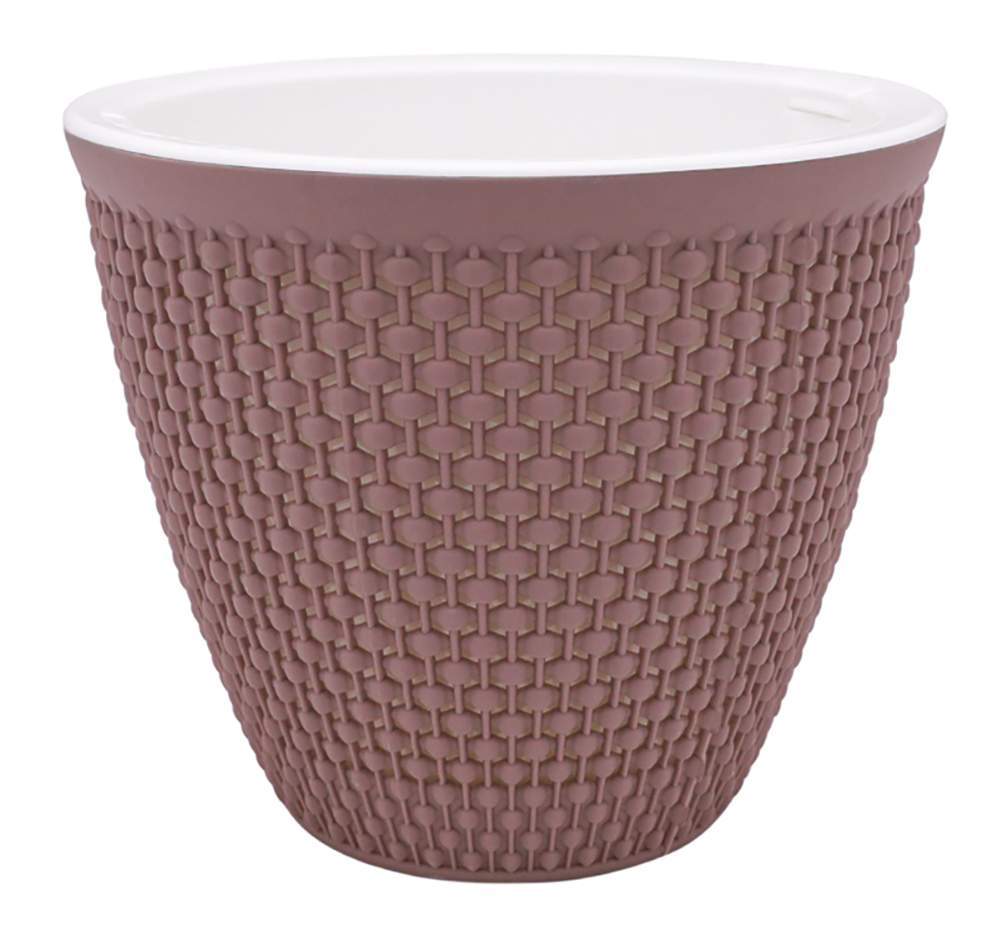 Горшок  Ротанг  2,25л  мокко  КШ-7950